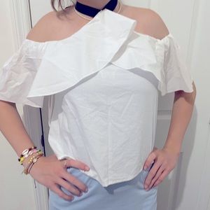 Walter Baker Womens White Blouse Formal